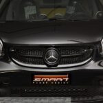 Front grille SLS in black with original Mercedes emblem for Smart Fortwo 453