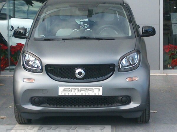 Headlight eyebrows for smart Fortwo 453 coupé and cabrio in color titania grey matt