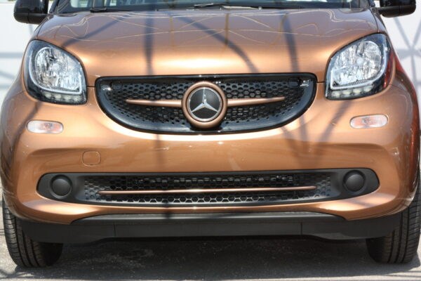 Trim strip for under grille in color hazel brown metallic for Smart Fortwo 453