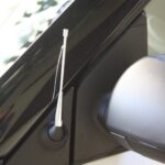 Smart car antenna in short version for smart fortwo 450 and 451 coupé and cabrio in finish chrome