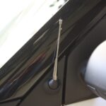 Smart car antenna in short version for smart fortwo 450 and 451 coupé and cabrio in finish chrome
