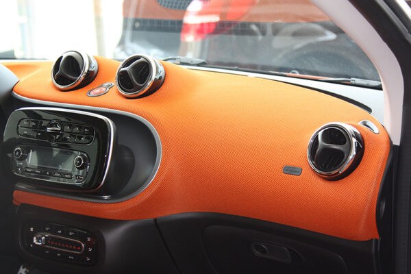 Chrome rings for the ventilation for Smart Fortwo and Forfour 453