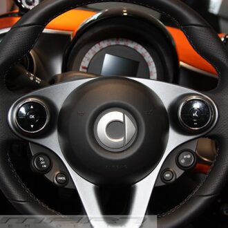Chrome rings Set in the steering for Smart Fortwo 453 and Forfour 453