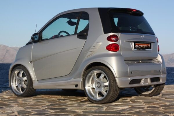 Body Kit Set exterior rear for Smart Fortwo 451 in color River Silver