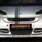 Front spoiler for Smart Fortwo 451 in color silver metallic