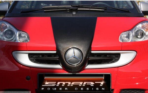 Front end grille F1 McLaren for Smart Fortwo 451 in look carbon