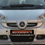 Front end grille F1 McLaren for Smart Fortwo 451 in river silver