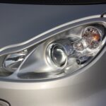 Headlight frames silver smart fortwo 451