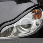 Headlight frames black smart fortwo 451