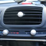 Heater Sliding Control knobs in aluminium of the centre console for Smart Fortwo 450