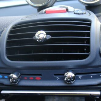 Heater Sliding Control knobs in chrome of the centre console for Smart Fortwo 450