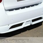 Rear valance for Smart Fortwo 451 in color crystal white
