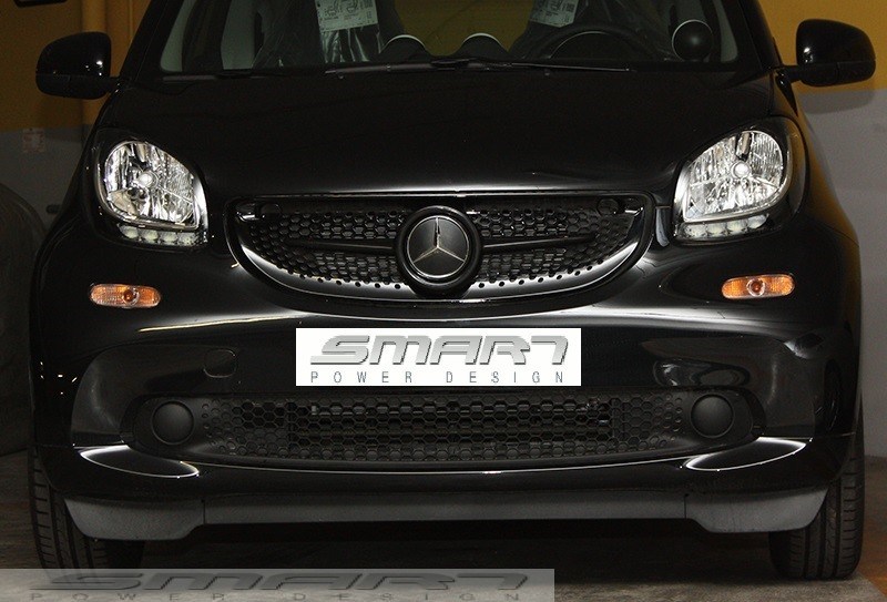 Front grille SLS with original Smart emblem for Smart Fortwo 453 - Smart  Power Design