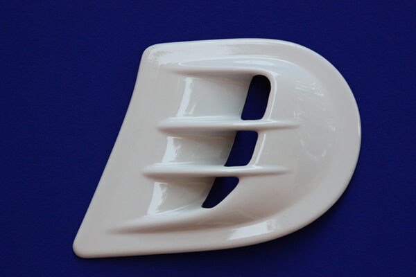 Side Air scoop in color white acrylic for Smart Fortwo 453