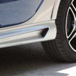 Side skirts for Smart Fortwo 453 coupé and cabrio in color cool silver metallic